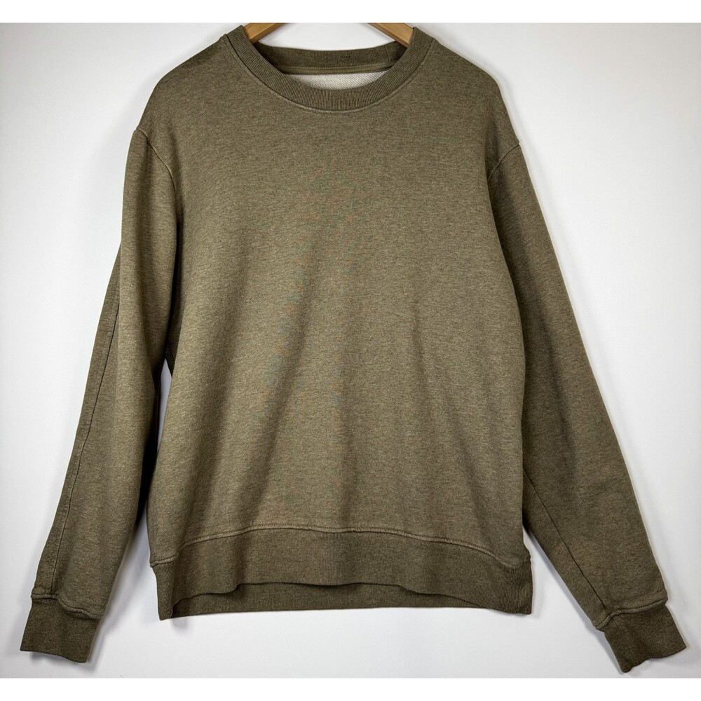 Everlane Sweatshirt Medium Brown Organic Cotton Crewneck Pullover Sustainable‎